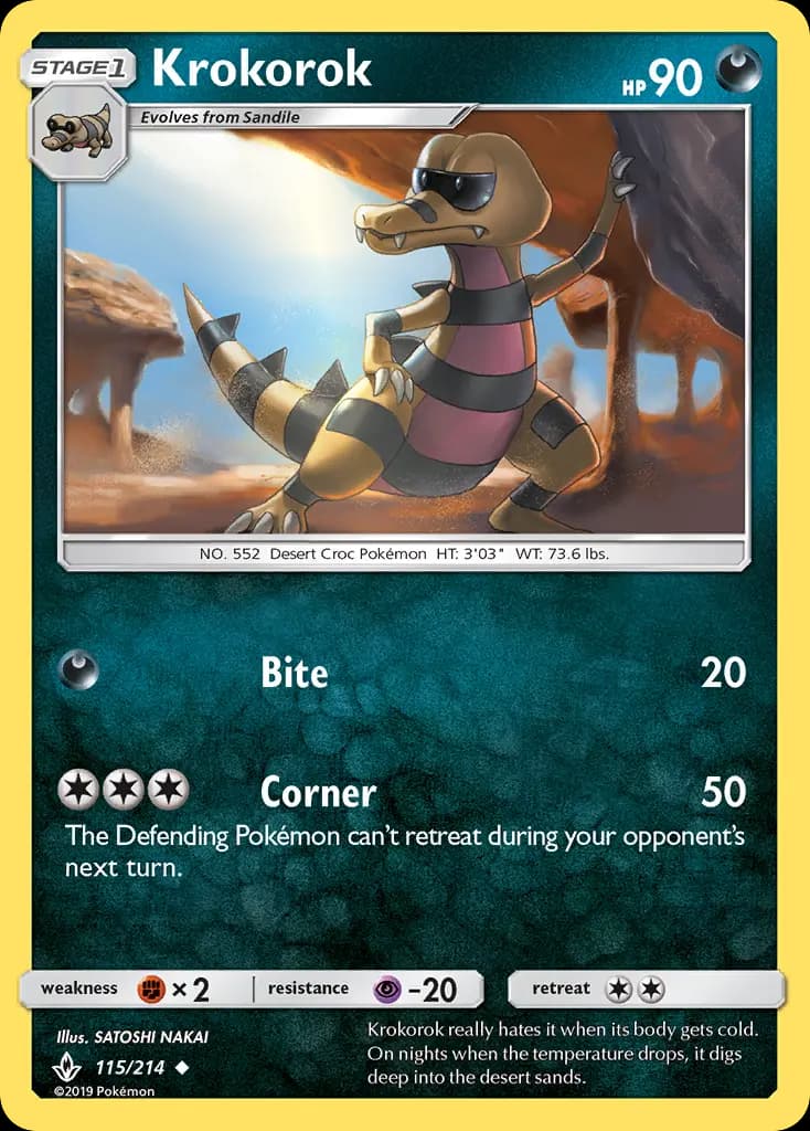Krokorok — Unbroken Bonds card #115