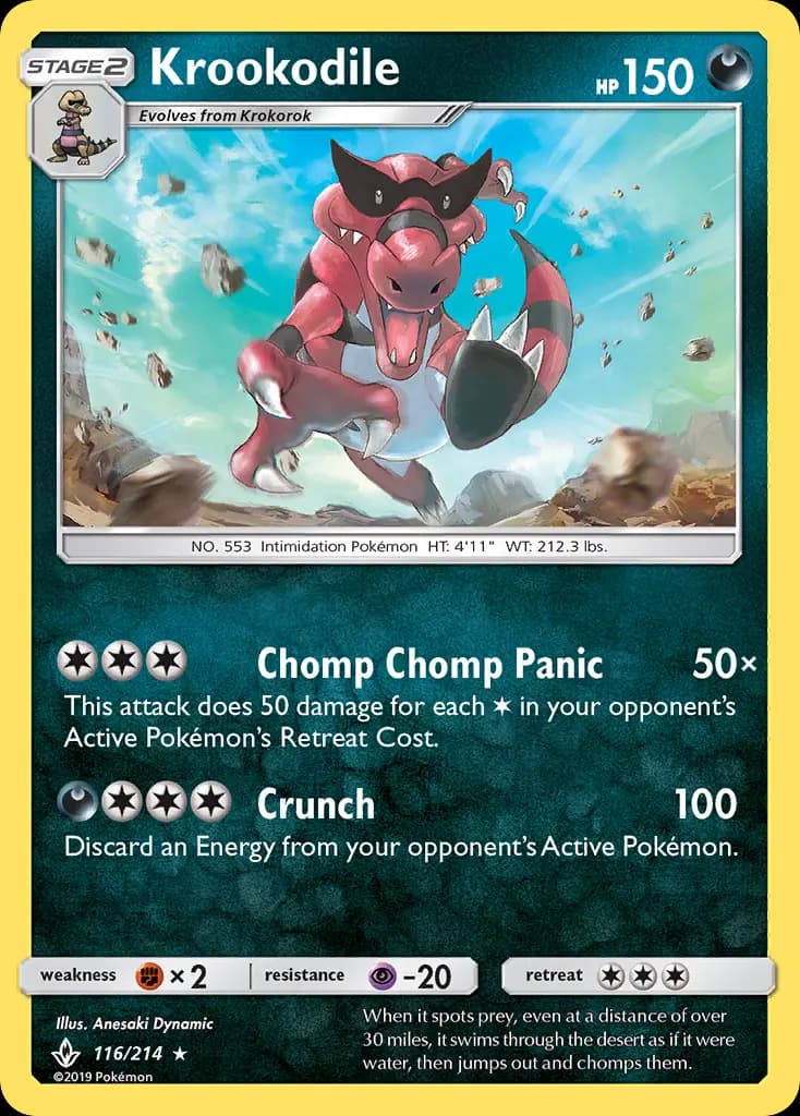 Krookodile — Unbroken Bonds card #116