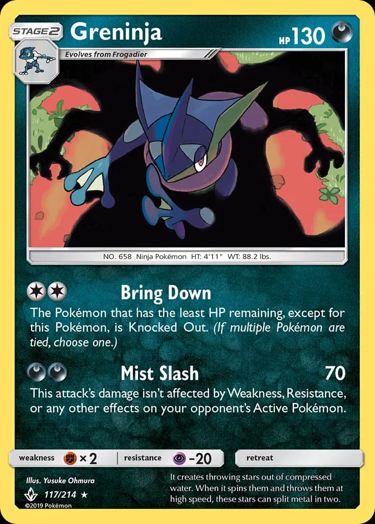 Greninja — Unbroken Bonds card #117