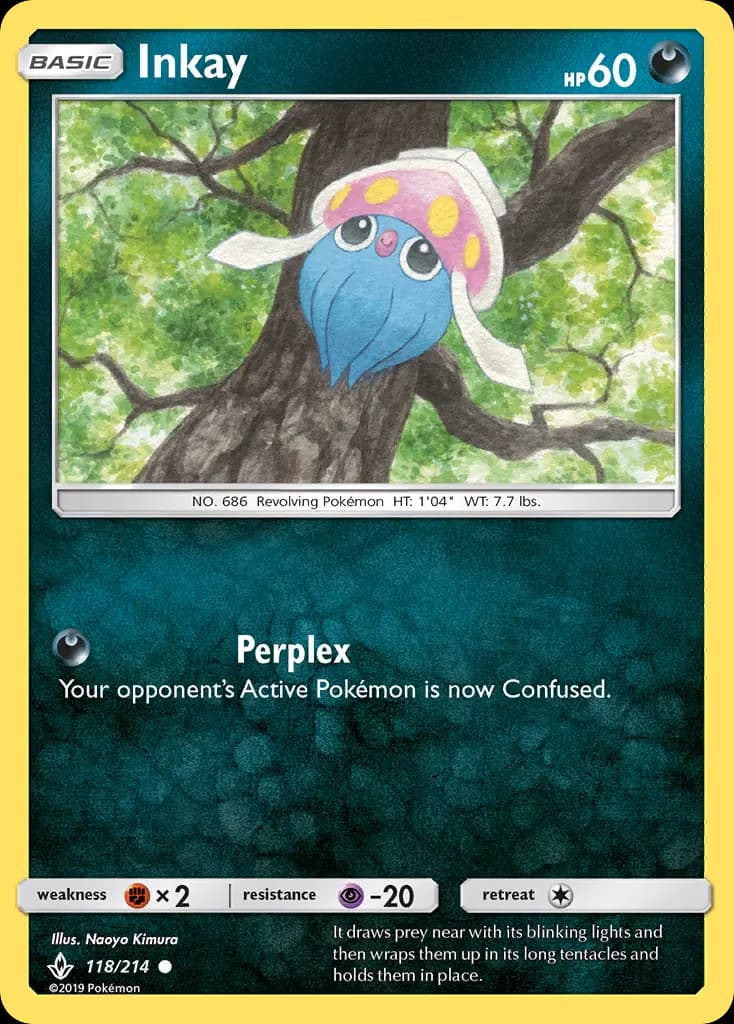 Inkay — Unbroken Bonds card #118