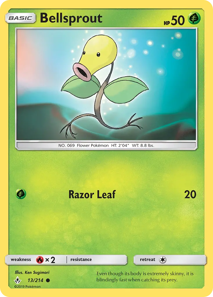 Bellsprout — Unbroken Bonds card #13
