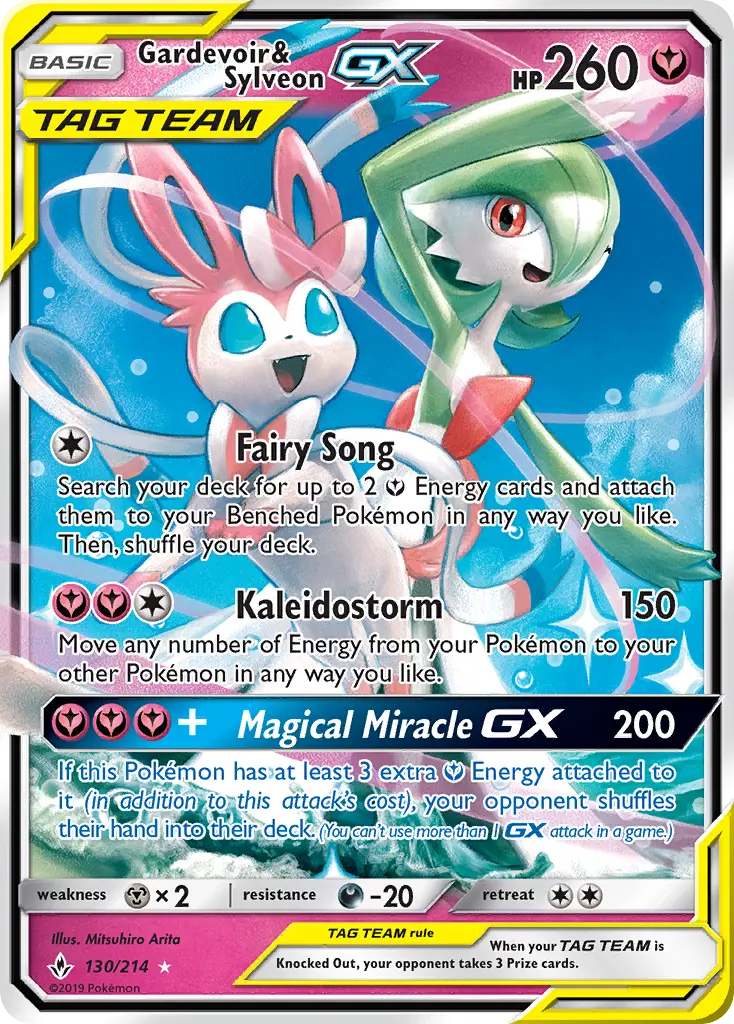 Gardevoir & Sylveon GX — Unbroken Bonds card #130