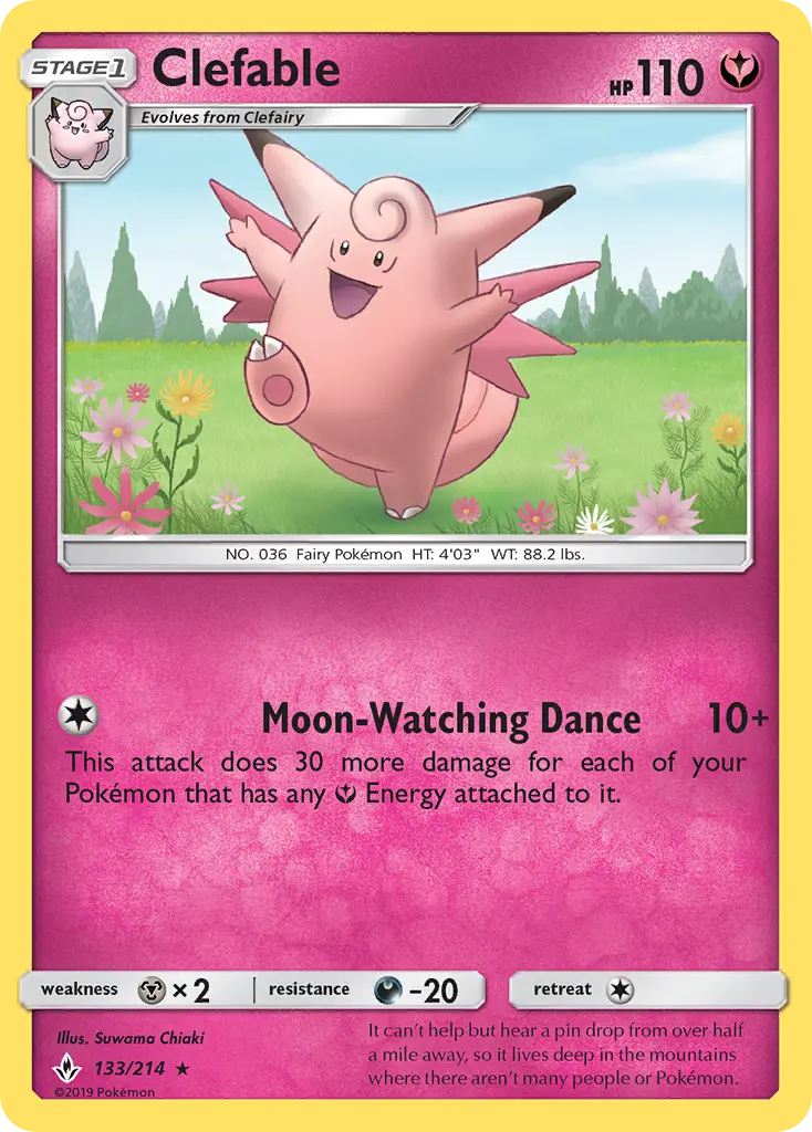 Clefable — Unbroken Bonds card #133