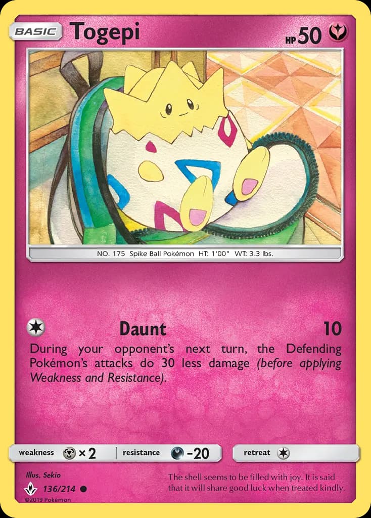 Togepi — Unbroken Bonds card #136