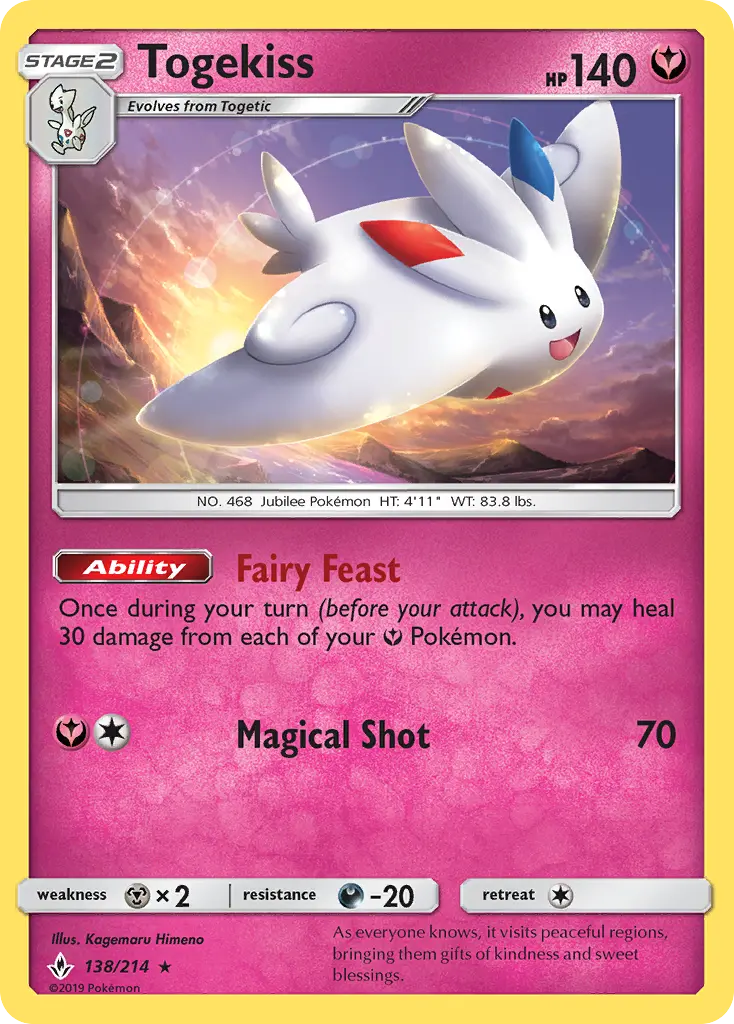 Togekiss — Unbroken Bonds card #138