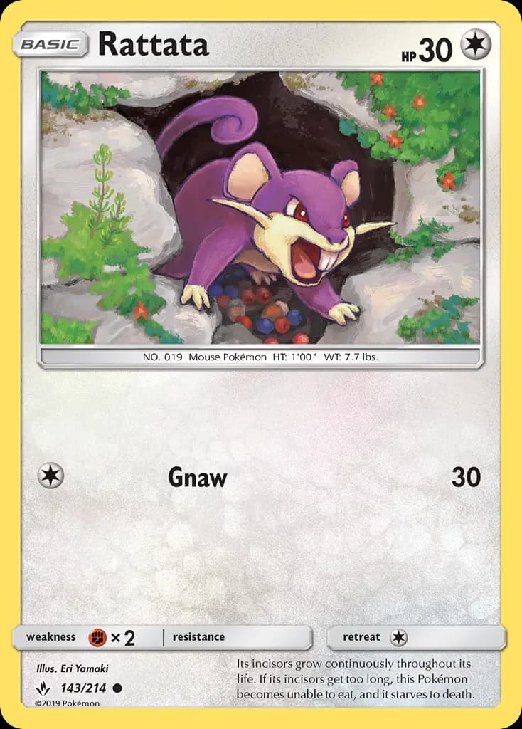 Rattata — Unbroken Bonds card #143