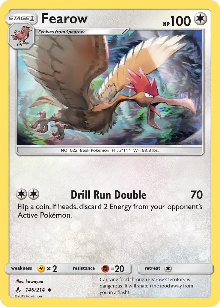 Fearow — Unbroken Bonds card #146