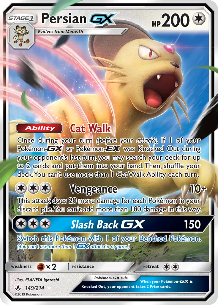 Persian GX — Unbroken Bonds card #149