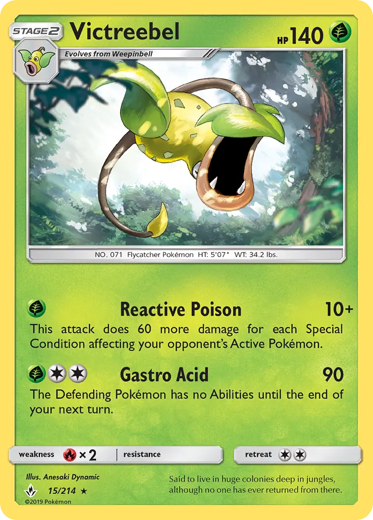 Victreebel — Unbroken Bonds card #15