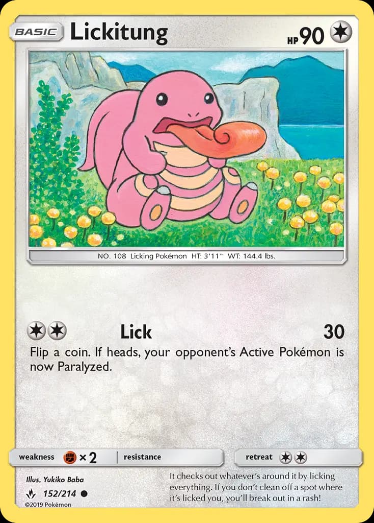 Lickitung — Unbroken Bonds card #152