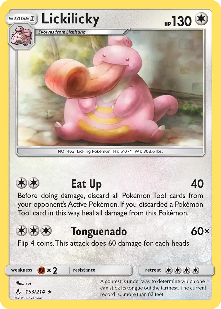 Lickilicky — Unbroken Bonds card #153