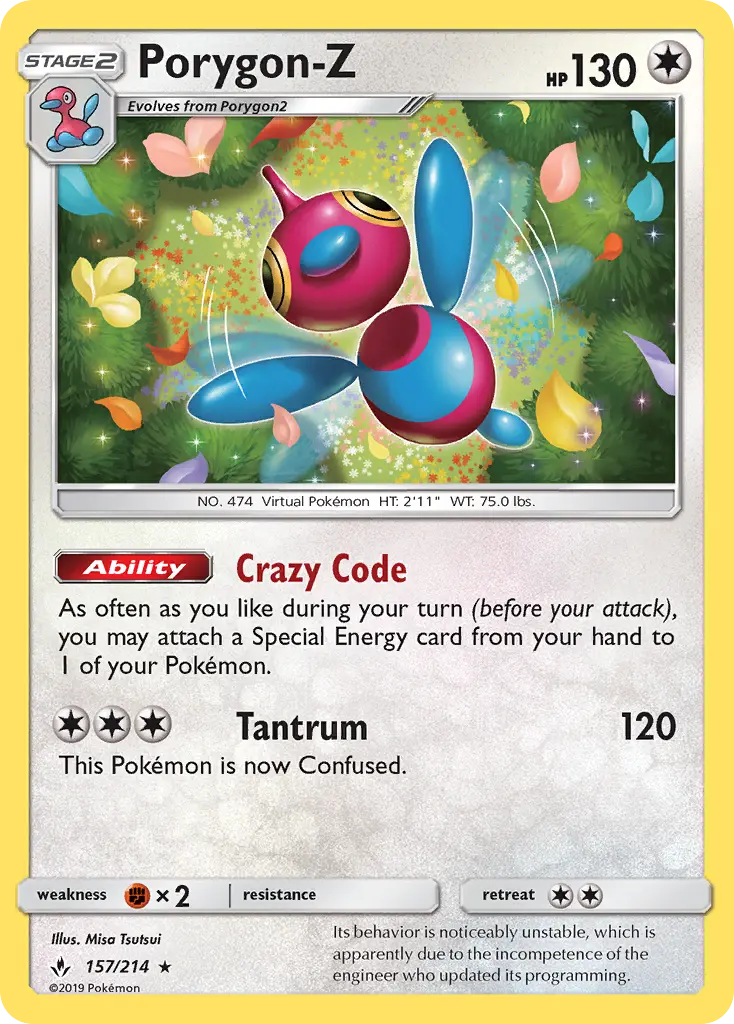Porygon-Z — Unbroken Bonds card #157