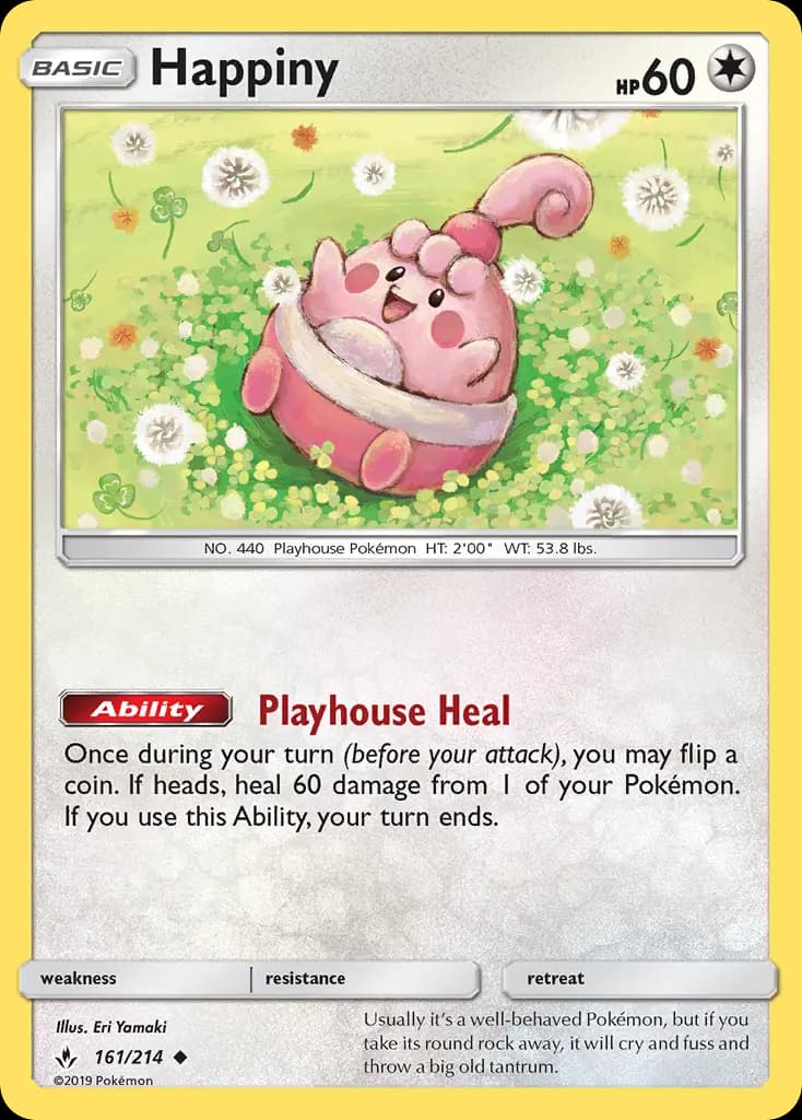 Happiny — Unbroken Bonds card #161