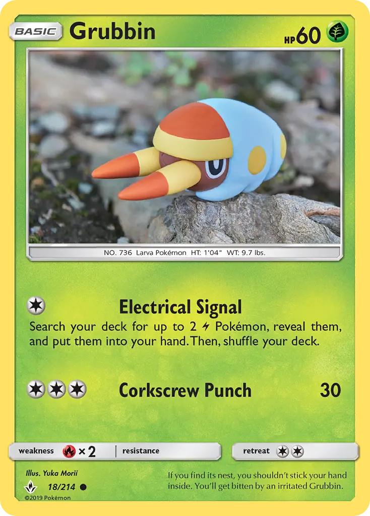 Grubbin — Unbroken Bonds card #18