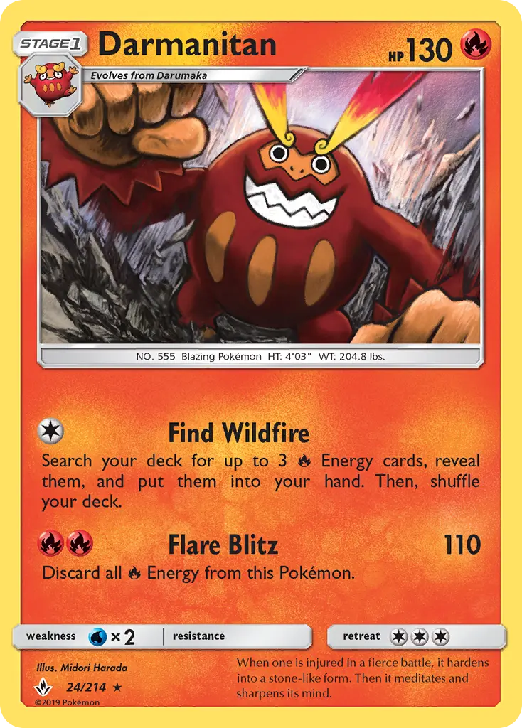 Darmanitan — Unbroken Bonds card #24