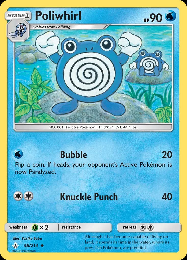 Poliwhirl — Unbroken Bonds card #38