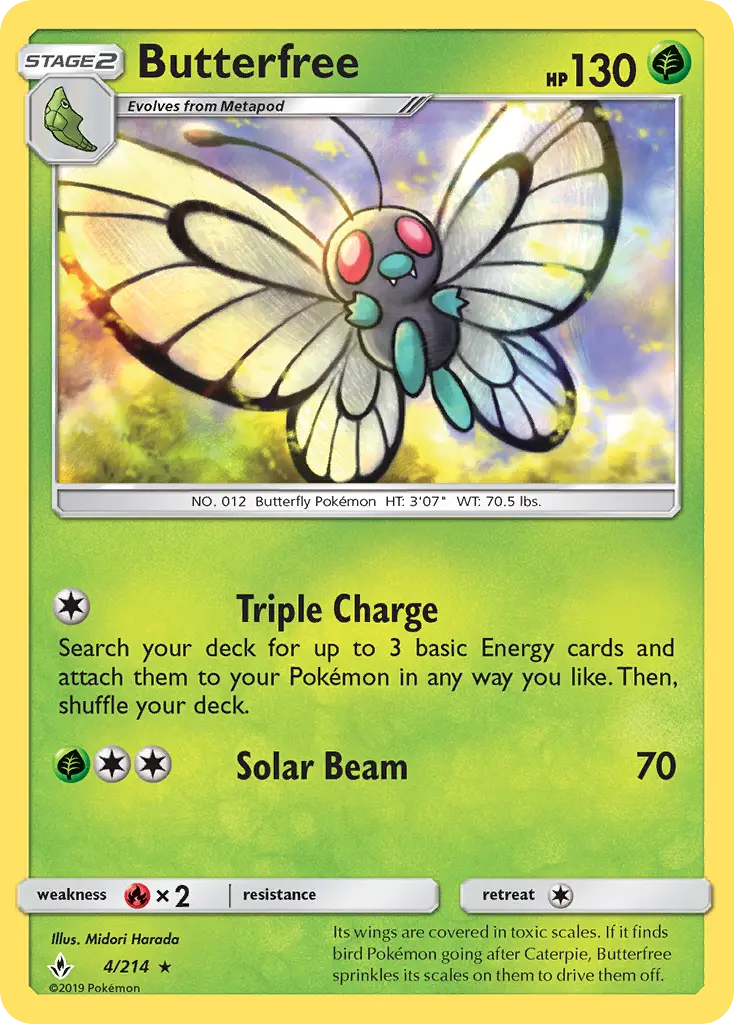 Butterfree — Unbroken Bonds card #4