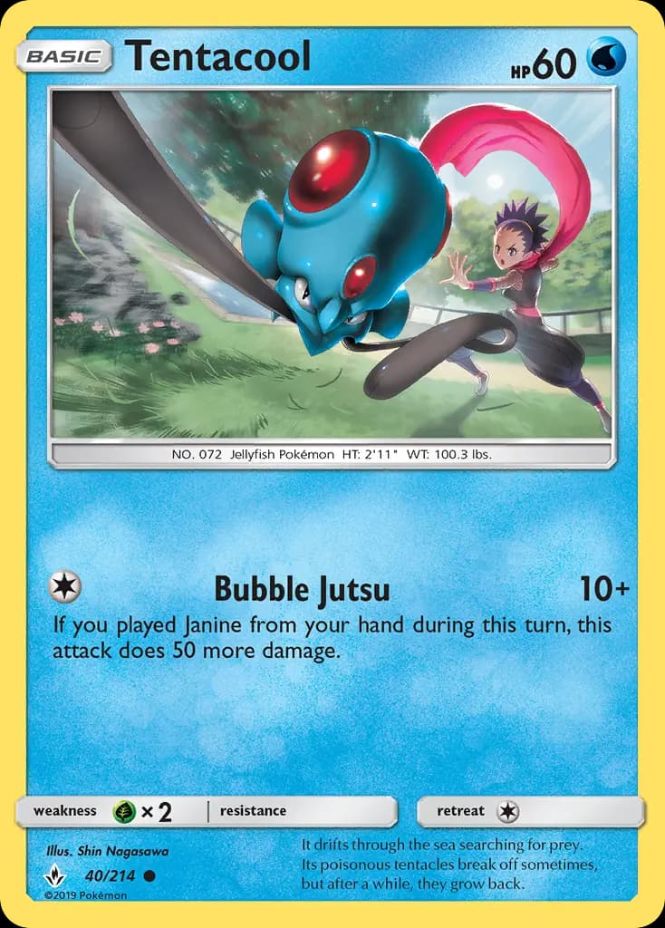 Tentacool — Unbroken Bonds card #40