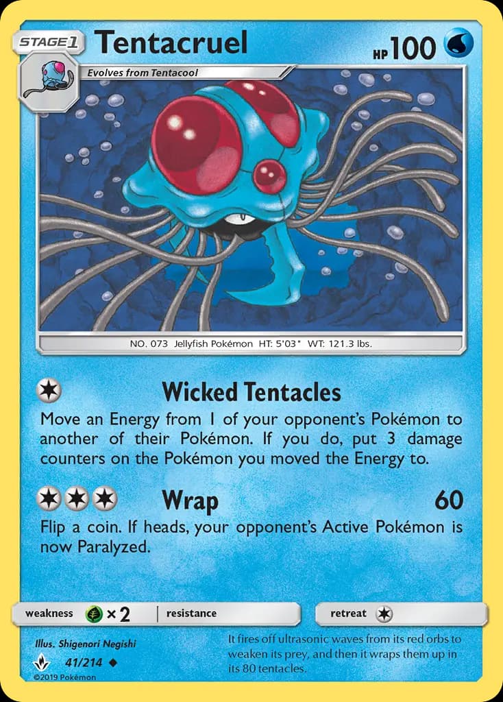 Tentacruel — Unbroken Bonds card #41