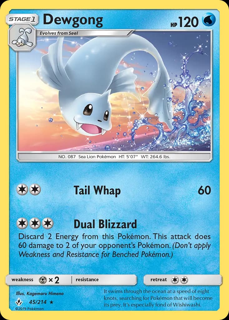 Dewgong — Unbroken Bonds card #45