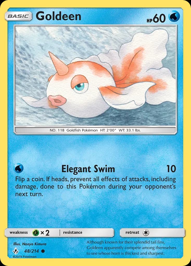 Goldeen — Unbroken Bonds card #48