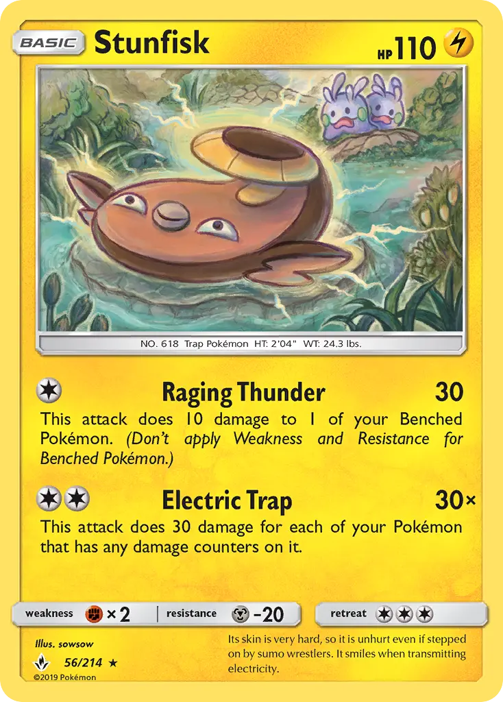 Stunfisk — Unbroken Bonds card #56