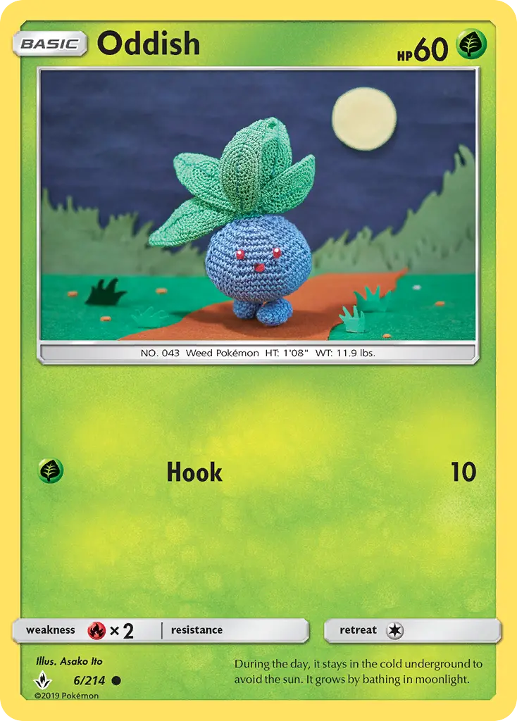 Oddish — Unbroken Bonds card #6