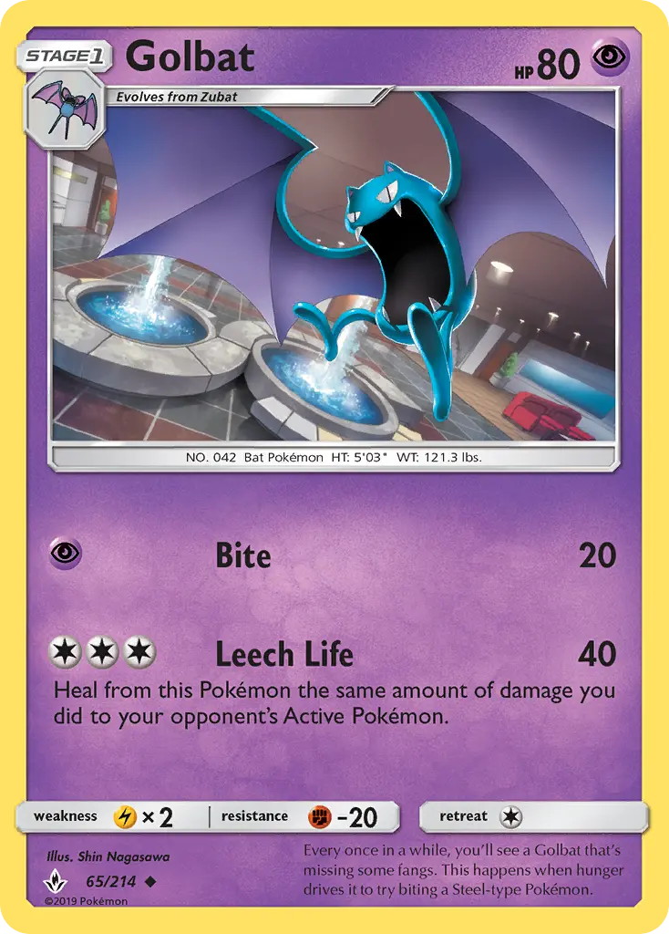Golbat — Unbroken Bonds card #65