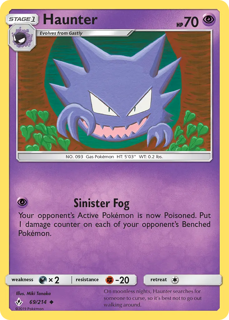 Haunter — Unbroken Bonds card #69