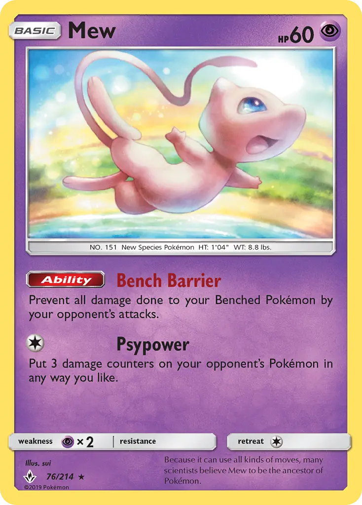 Mew — Unbroken Bonds card #76