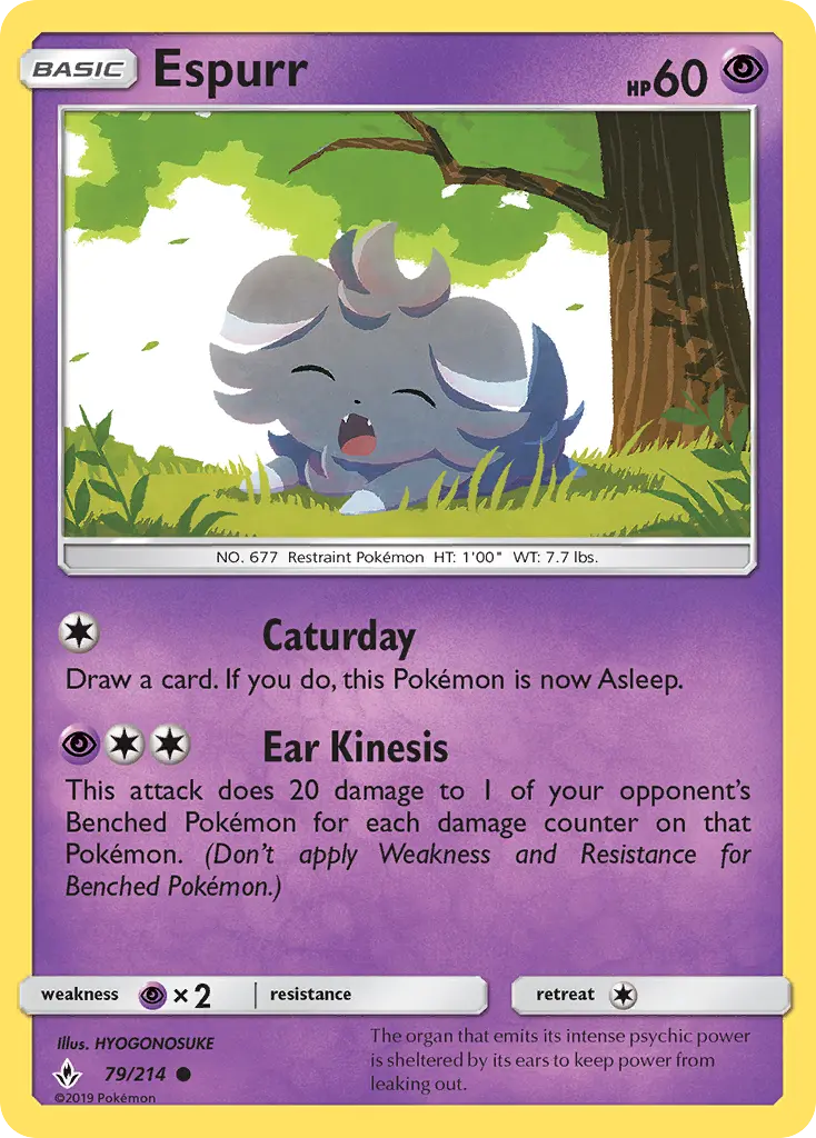 Espurr — Unbroken Bonds card #79