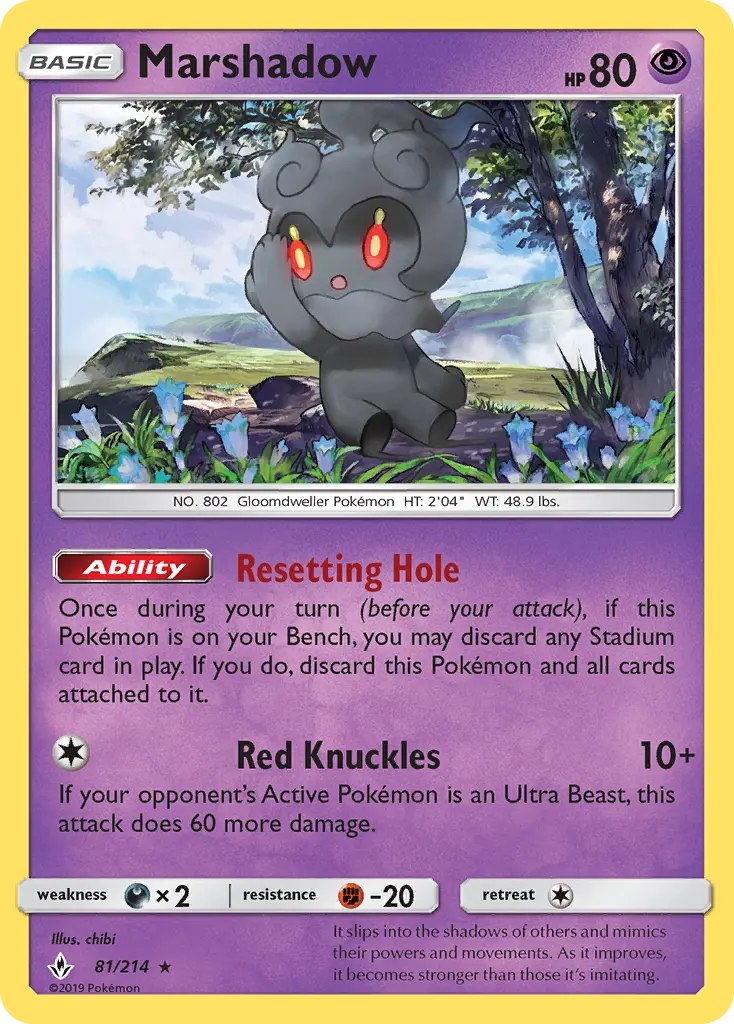 Marshadow — Unbroken Bonds card #81