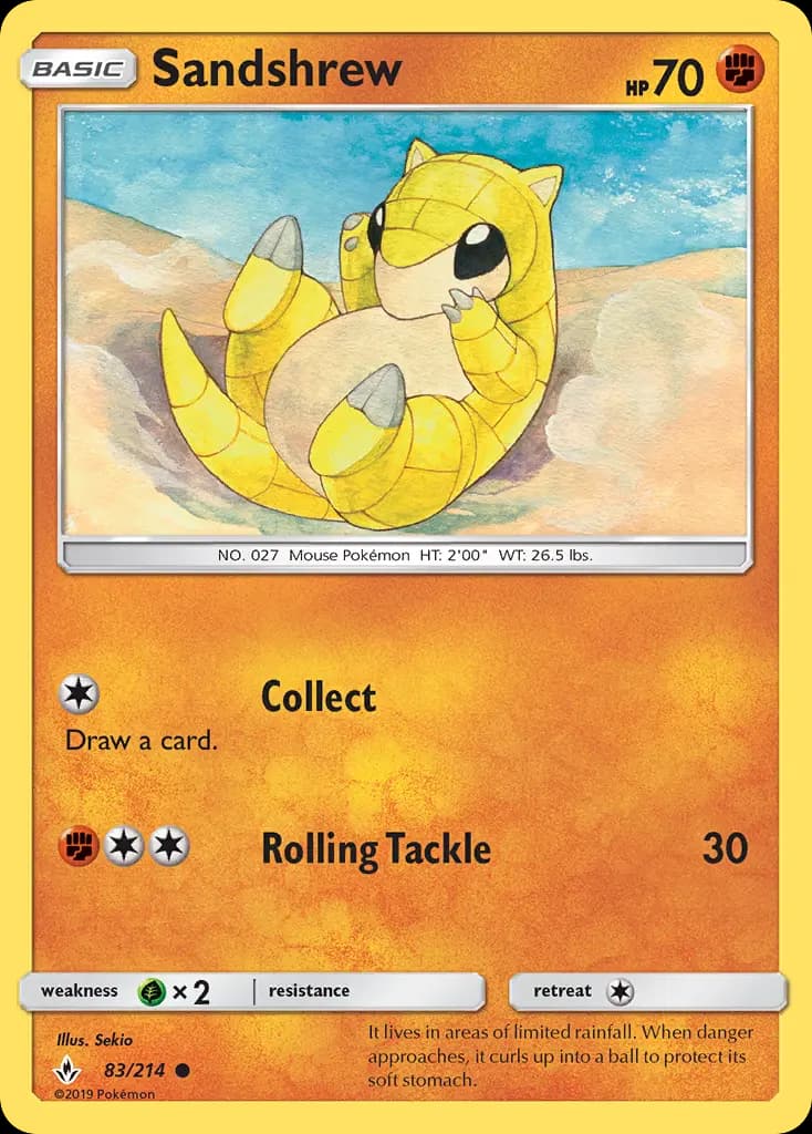 Sandshrew — Unbroken Bonds card #83