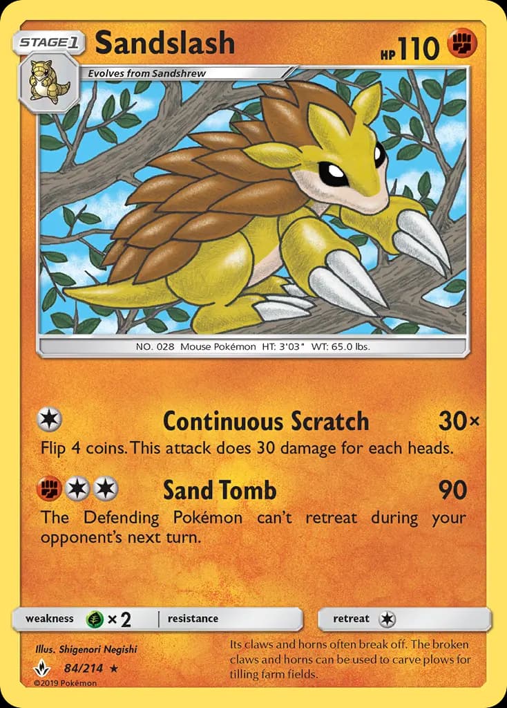 Sandslash — Unbroken Bonds card #84