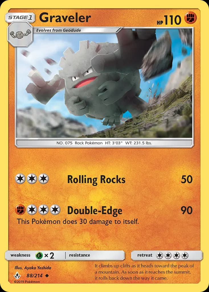 Graveler — Unbroken Bonds card #88
