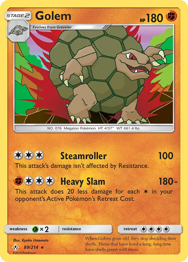 Golem — Unbroken Bonds card #89