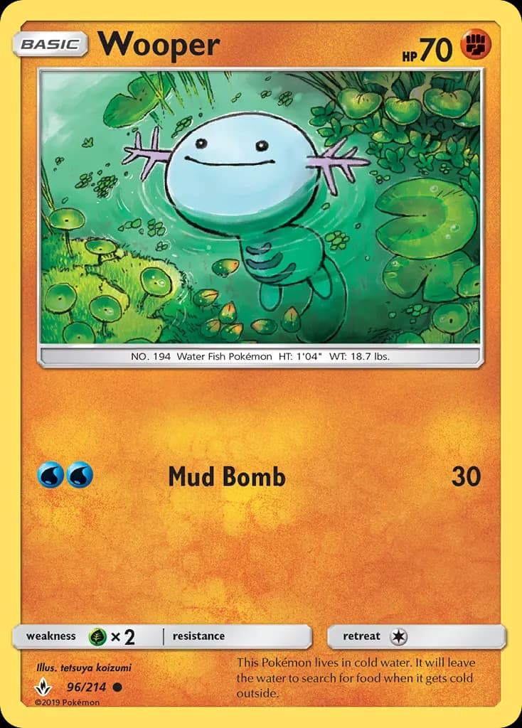 Wooper — Unbroken Bonds card #96