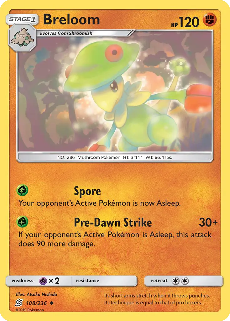 Breloom — Unified Minds card #108