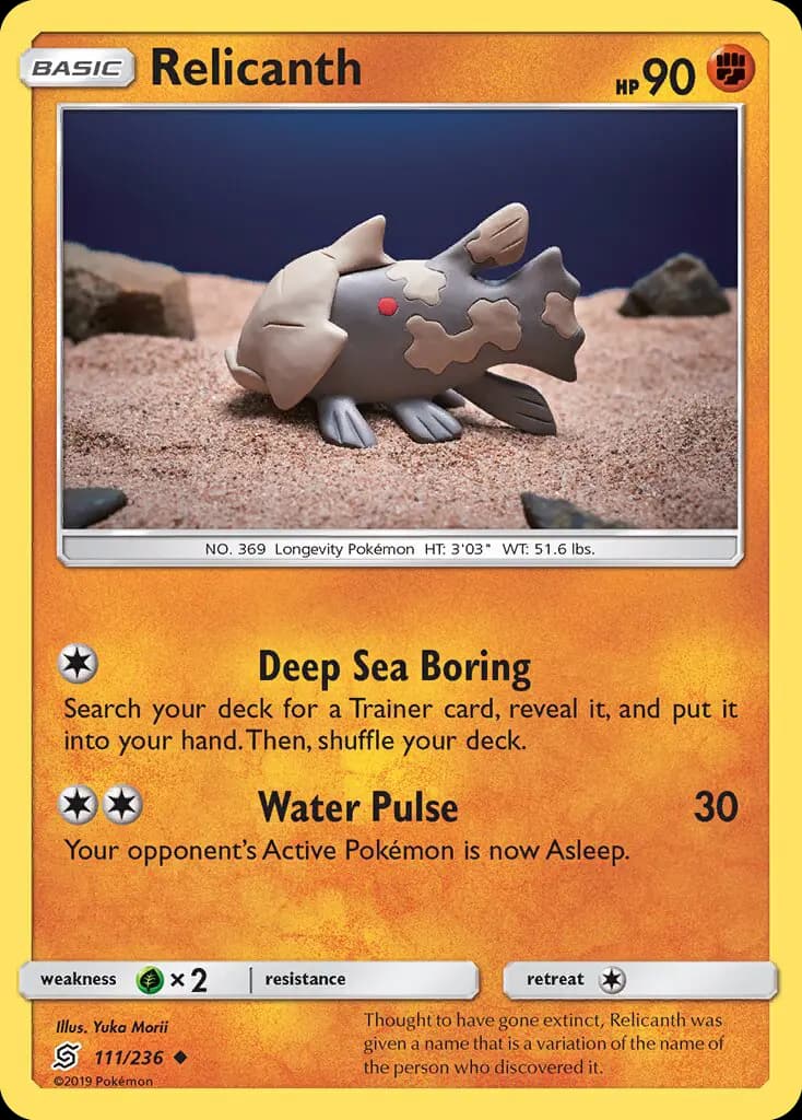Relicanth — Unified Minds card #111