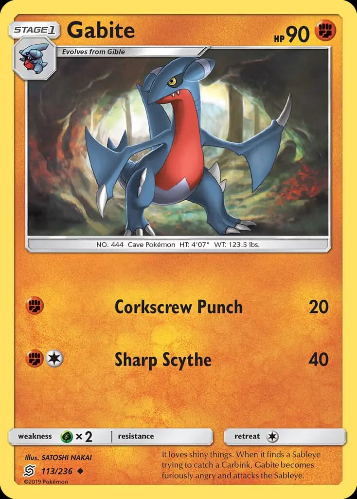 Gabite — Unified Minds card #113