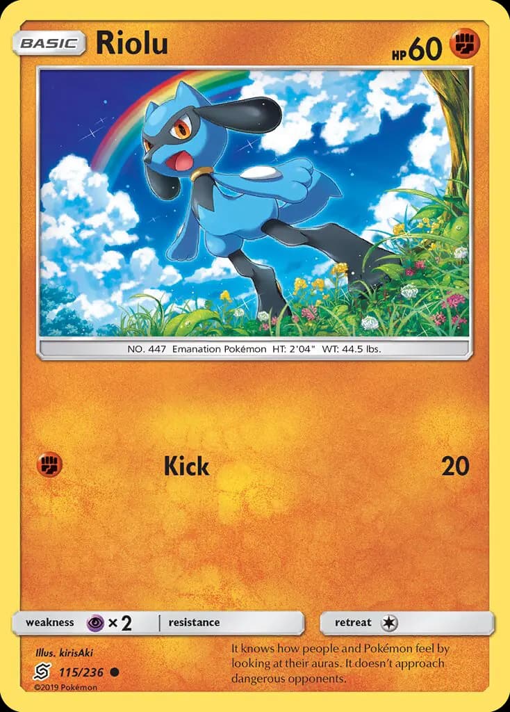Riolu — Unified Minds card #115