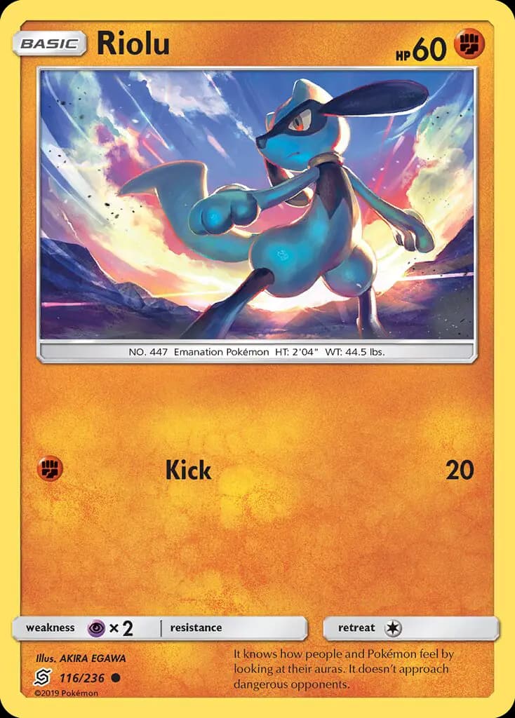 Riolu — Unified Minds card #116