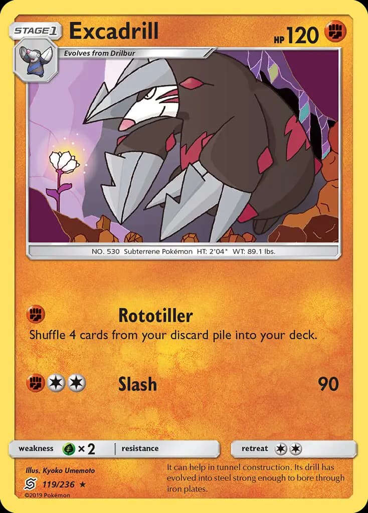 Excadrill — Unified Minds card #119