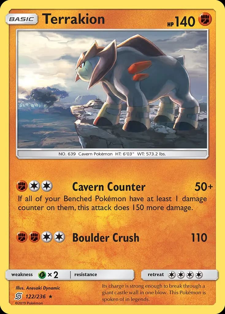 Terrakion — Unified Minds card #122