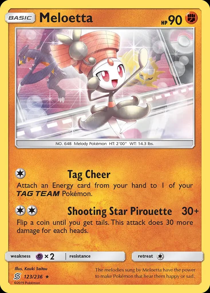 Meloetta — Unified Minds card #123