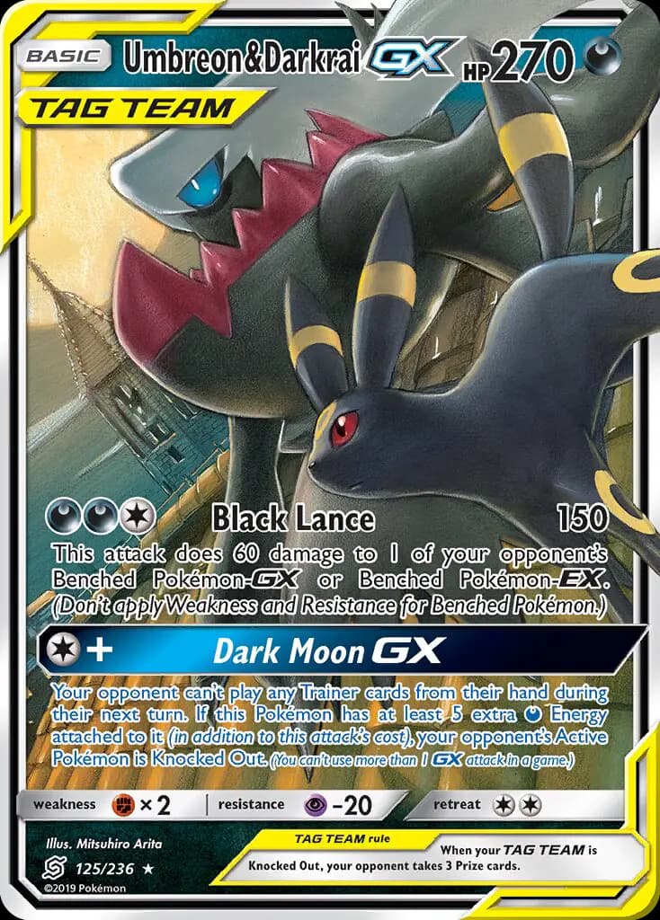 Umbreon & Darkrai GX — Unified Minds card #125