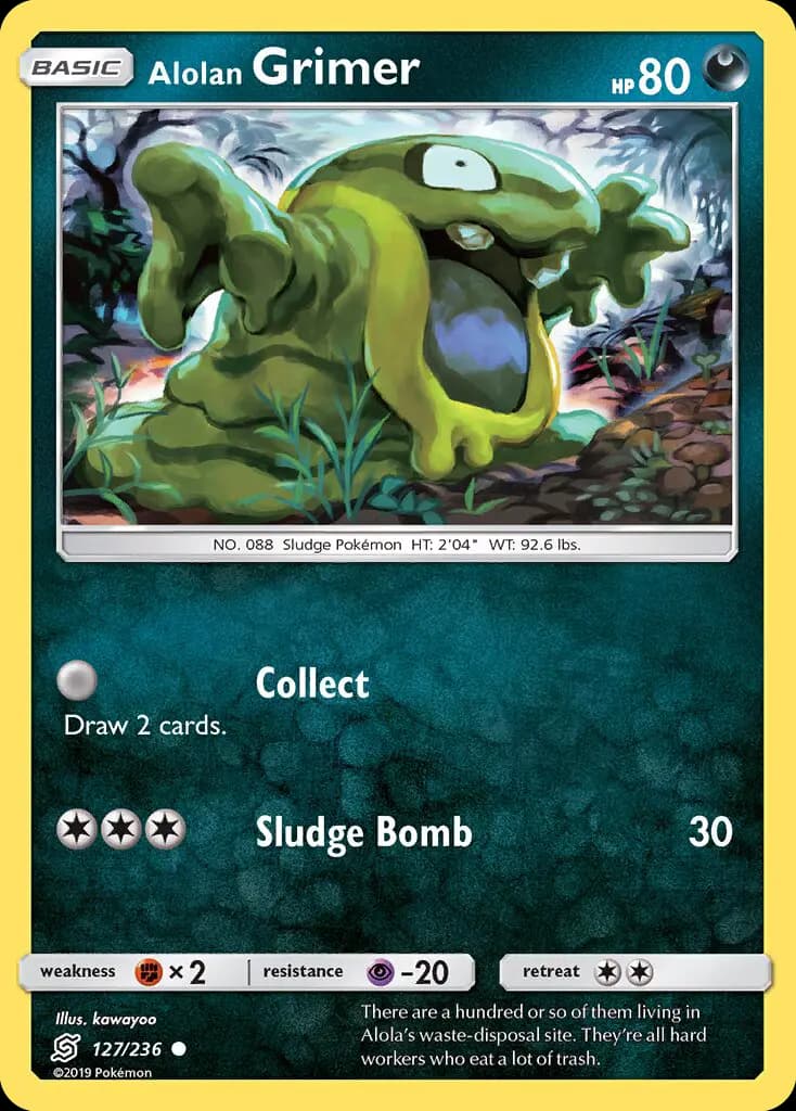 Alolan Grimer — Unified Minds card #127