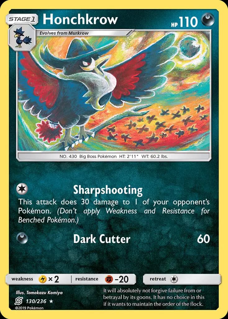 Honchkrow — Unified Minds card #130
