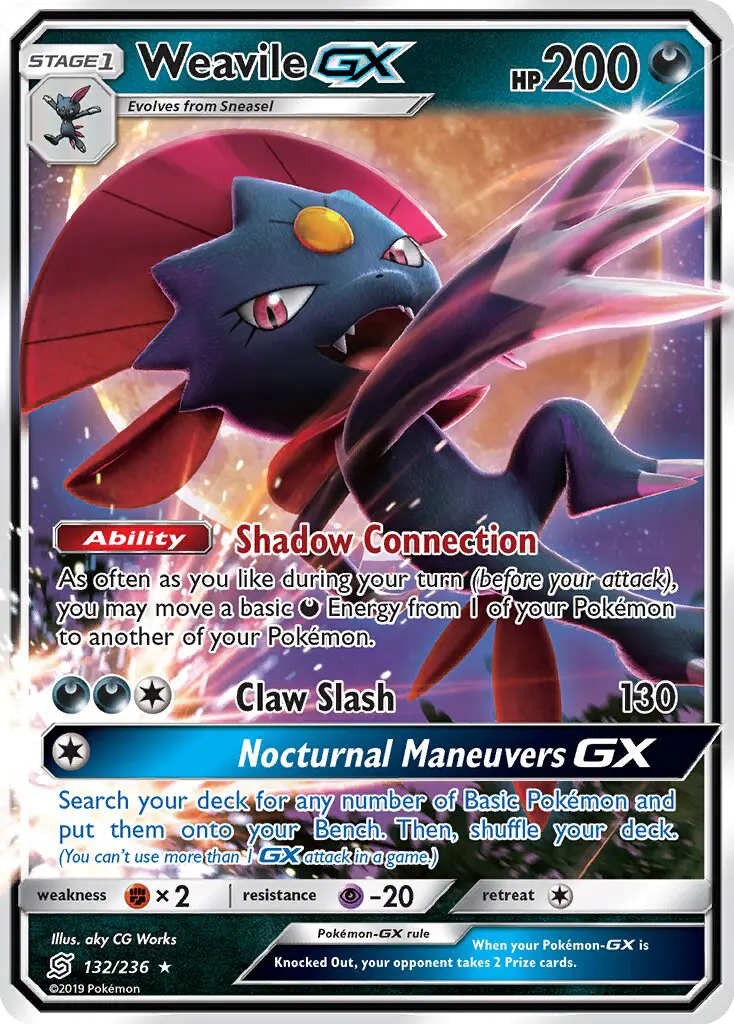 Weavile GX — Unified Minds card #132