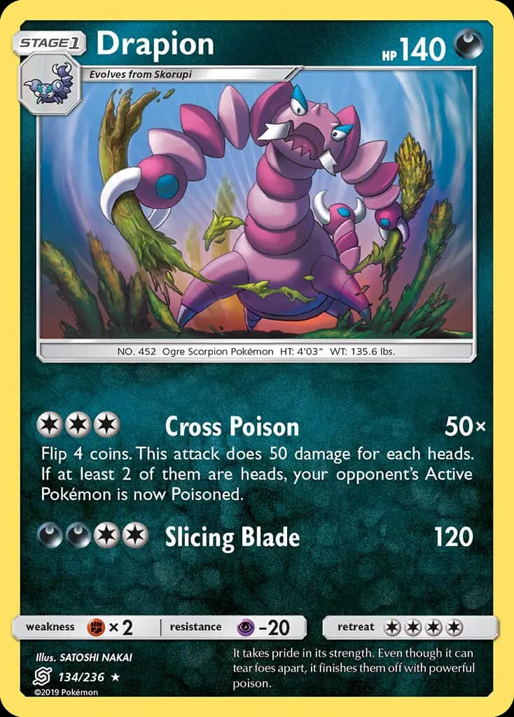 Drapion — Unified Minds card #134